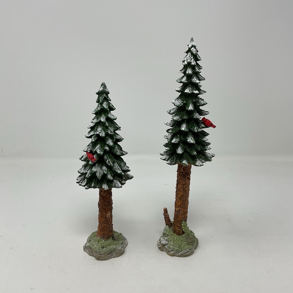 Dept 56 Village Accessories Towering Pines Set Of 2 Trees Christmas 52632